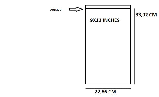 Bustine trasparenti con strip adesivo - cm 22,86*33,02 - (Inches 9*13) - confezione 1kg