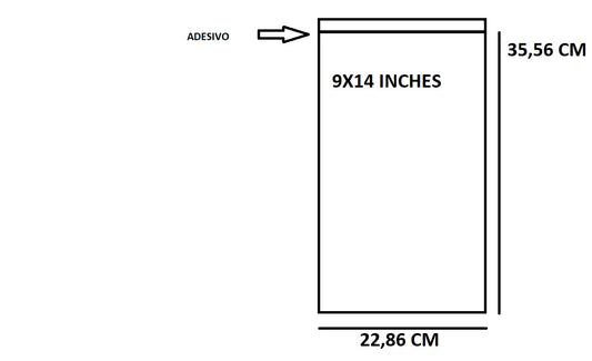 Bustine trasparenti con strip adesivo - cm 22,86*35,56 - (Inches 9*14) - confezione 1kg