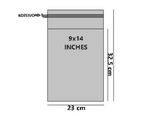 Bustine trasparenti con strip adesivo - Cm 22,86*35,56 Inches 9*14 confezione 1kg