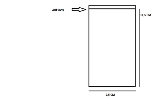 Bustine trasparenti con strip adesivo - Cm 9,5*14,5 confezione 1kg