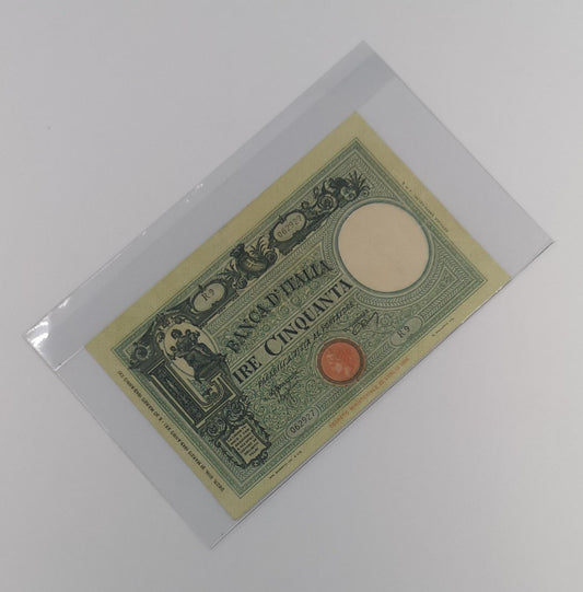 CONFEZIONE DA 25 BUSTE PER STORIA POSTALE E CARTAMONETA CON ALETTA SUPERIORE