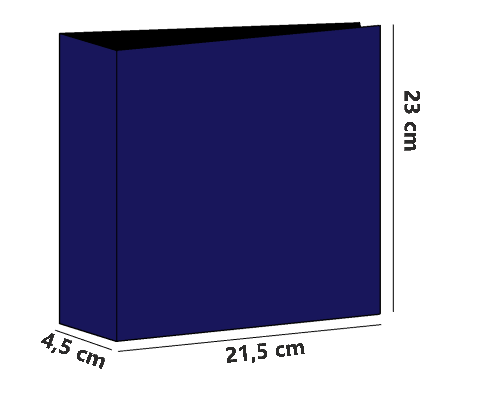COPERTINA A 4 ANELLI DORSO GRANDE - TINTA UNITA
