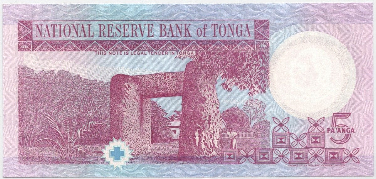 CODE 0019: 5 DOLLARI TONGA CONDIZIONI UNC FDS DATA 1995