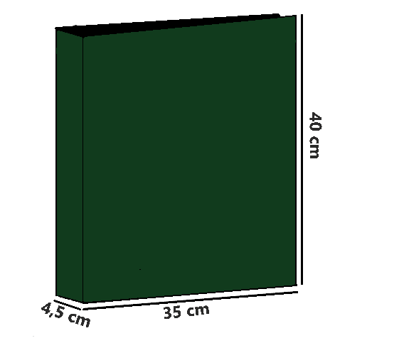 ART. CS VERDE - COPERTINA GRANDE PER INSERIRE LA RACCOLTA DI SANTINI 35*40*4,5