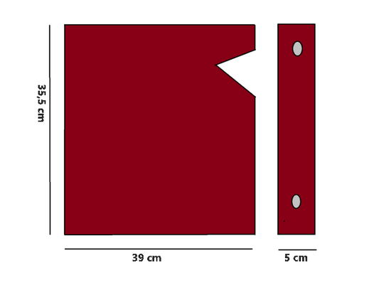 ART. CUS CG ROSSO - CUSTODIA PER COPERTINA GIGANTE