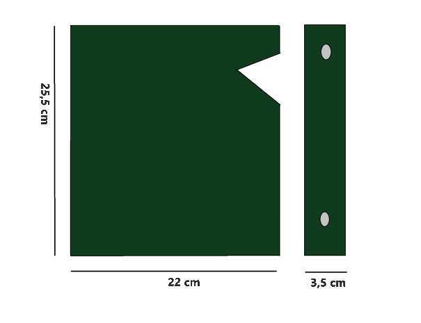 ART. CUS CN VERDE - CUSTODIA PER INSERIRE COPERTINE CN