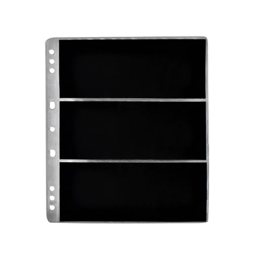 ART. F3 ALTO - CONFEZIONE DI 10 FOGLI A 3 TASCHE APERTURA ALTO IN PVC SENZA PLASTIFICANTE 20,5*25