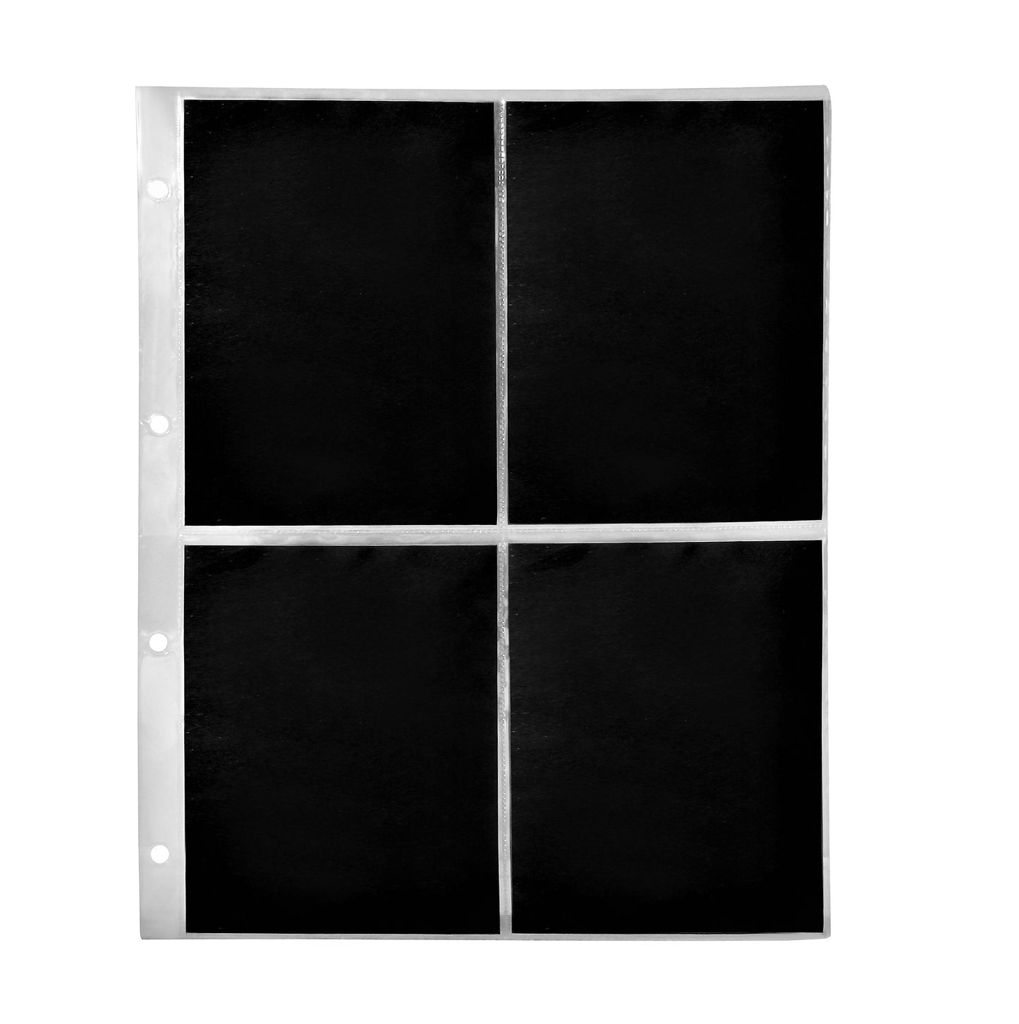 ART. FG4 - 10 FOGLI FORMATO A 4 TASCA CON CARTA NERA ESTRAIBILE 23,6*30,6