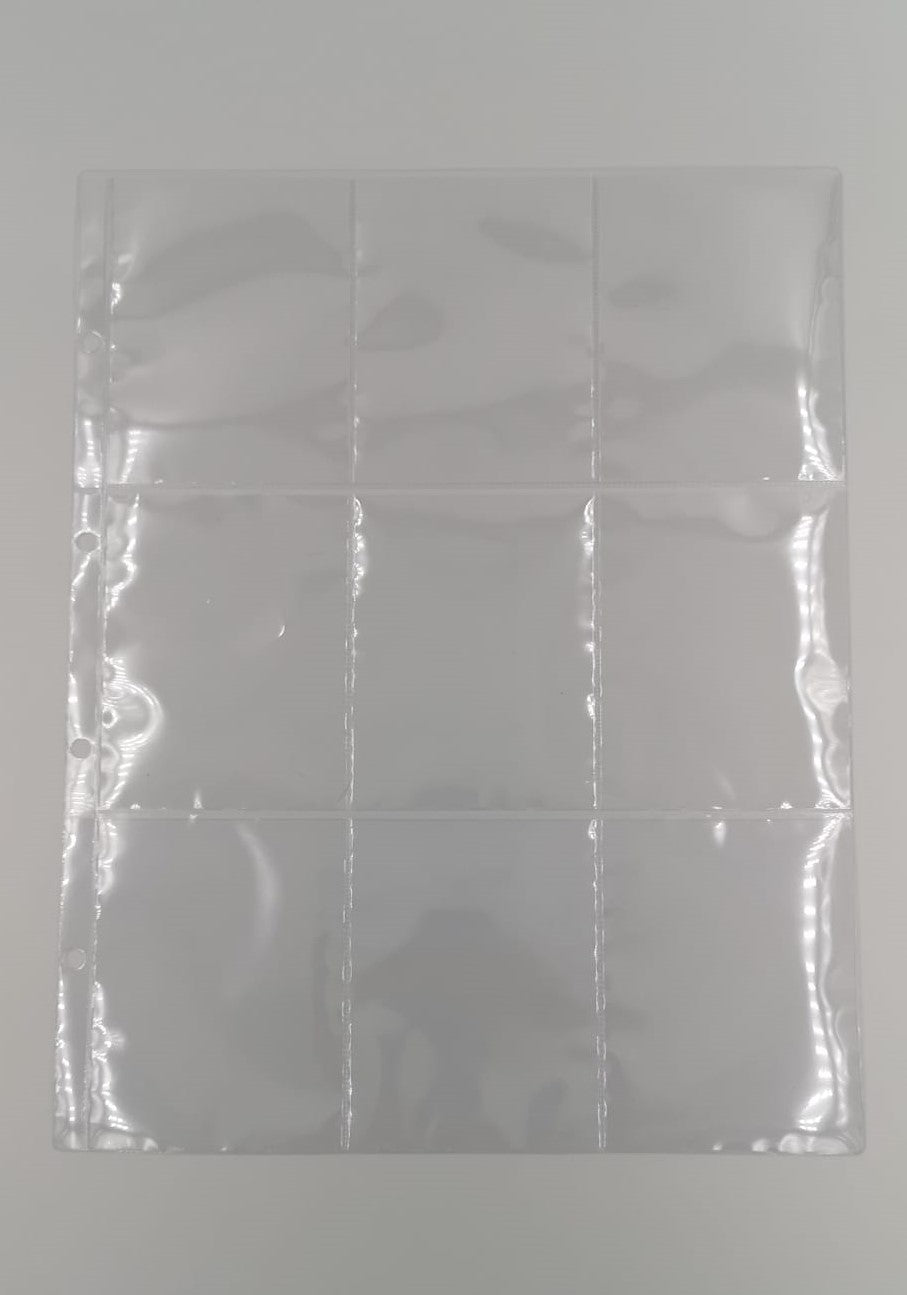 ART. FS9 - 10 FOGLI A 9 TASCHE PER INSERIRE SANTINI 29,9*37,8