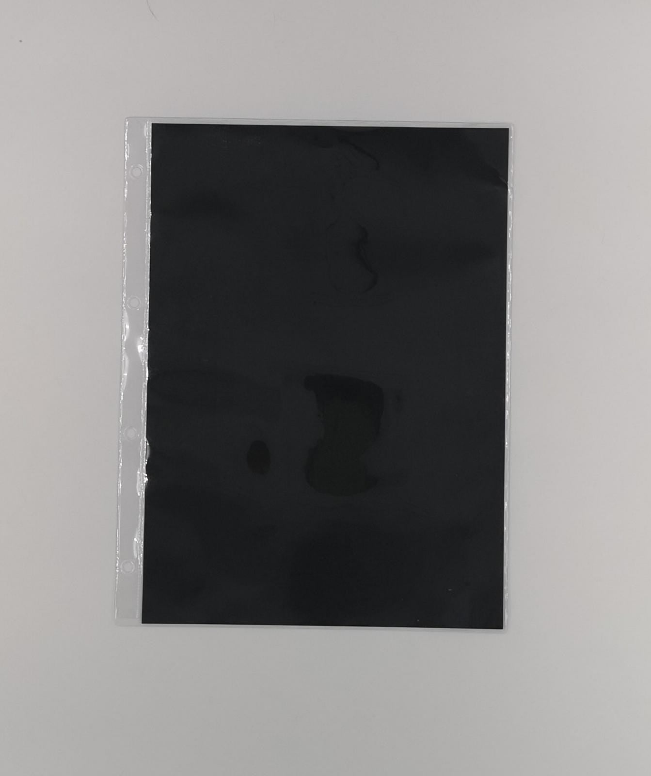 ART. FG1 - 10 FOGLI FORMATO A 1 TASCA CON CARTA NERA ESTRAIBILE 23,6*30,6