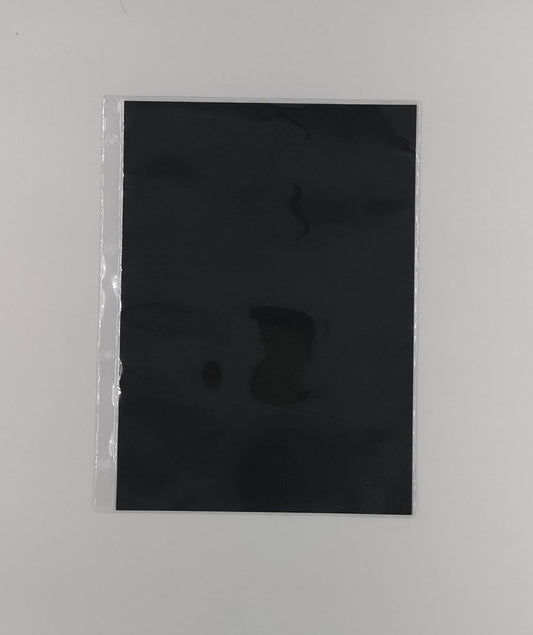 CONFEZIONE DA 10 FOGLI FORMATO A4 A 1 TASCA CON CARTA NERA ESTRAIBILE (APERTURA SUPERIORE)