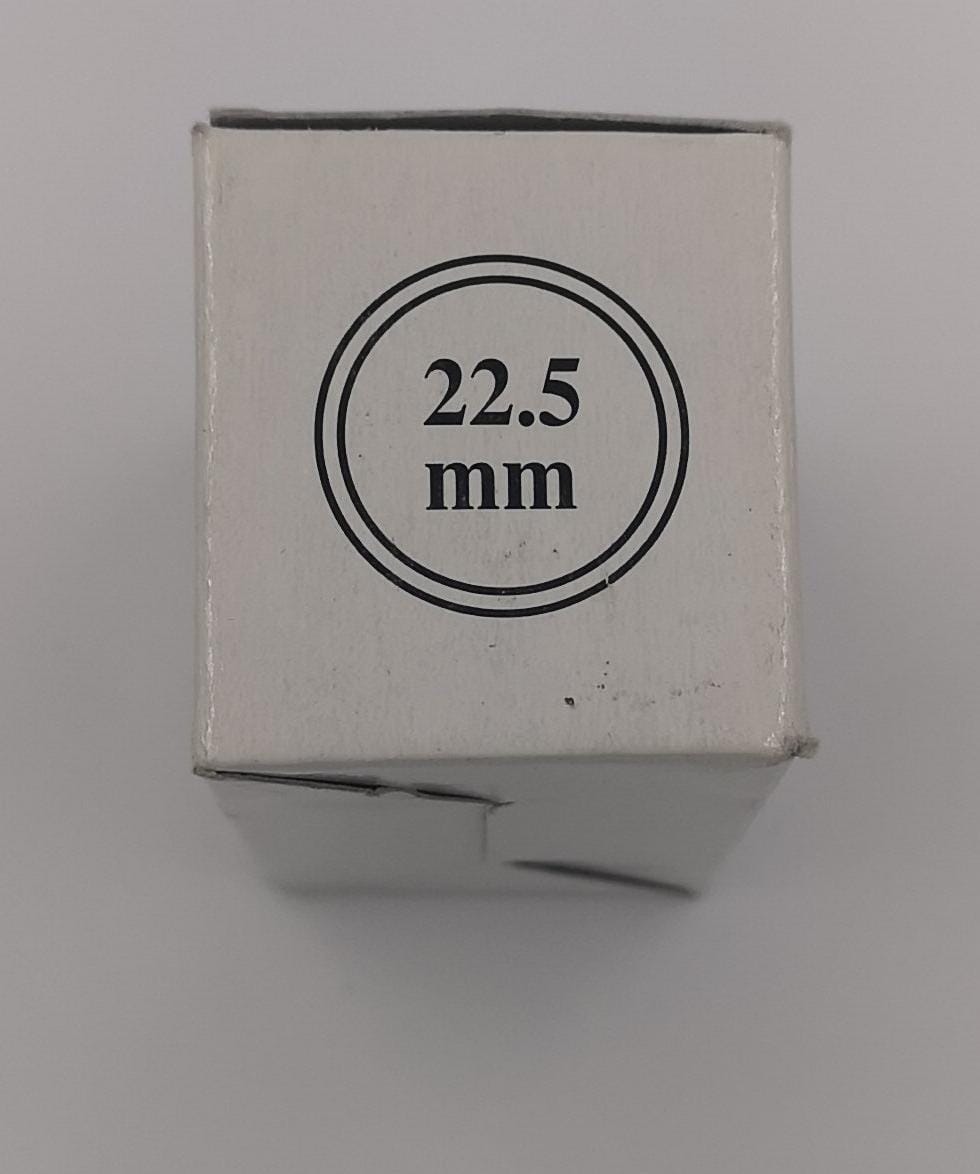 ART. CAPSULE PER MONETE DA mm22,50 (Sterline)