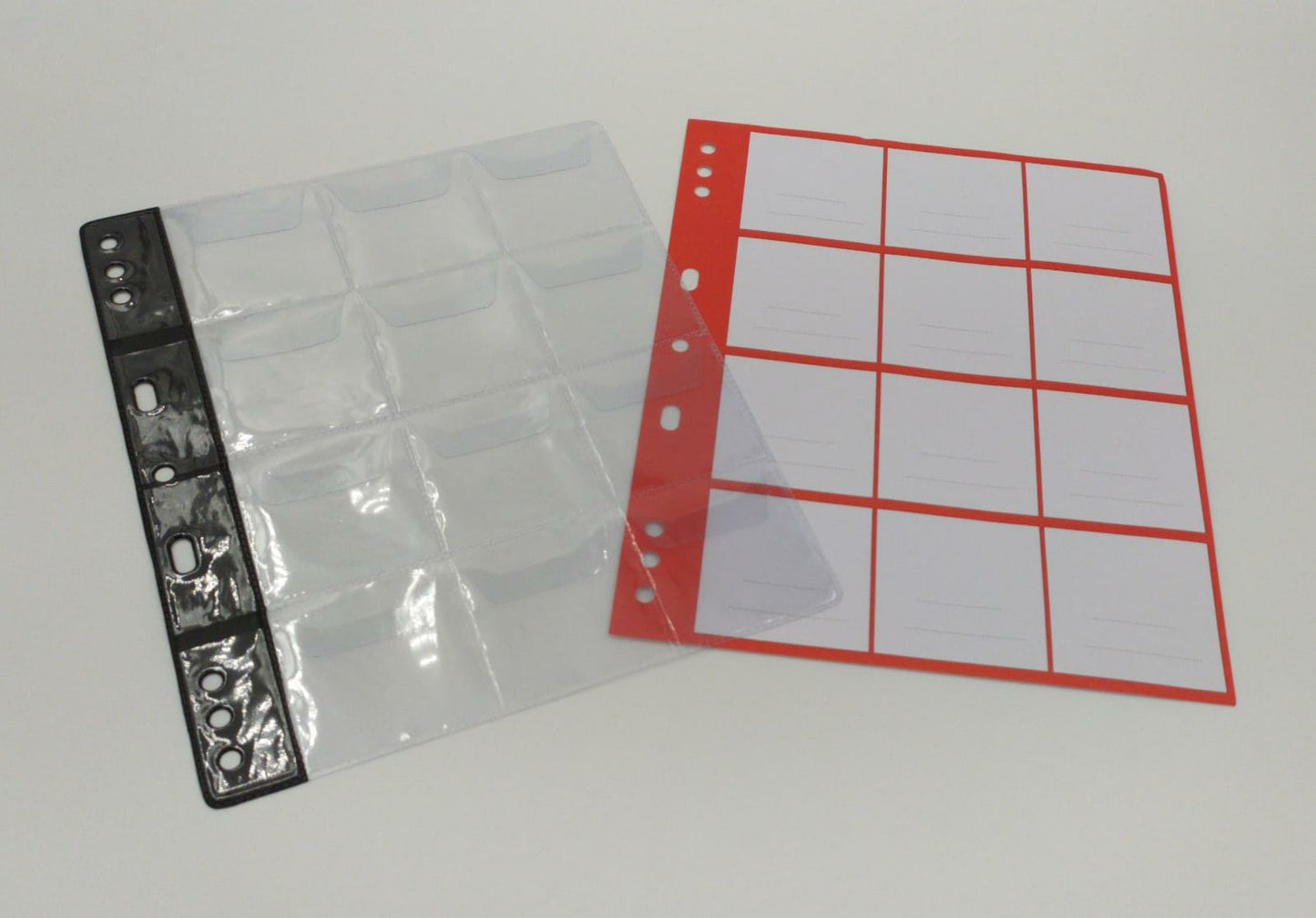 ART. FMG12 - FOGLI PER MONETE  A 12 CASELLE