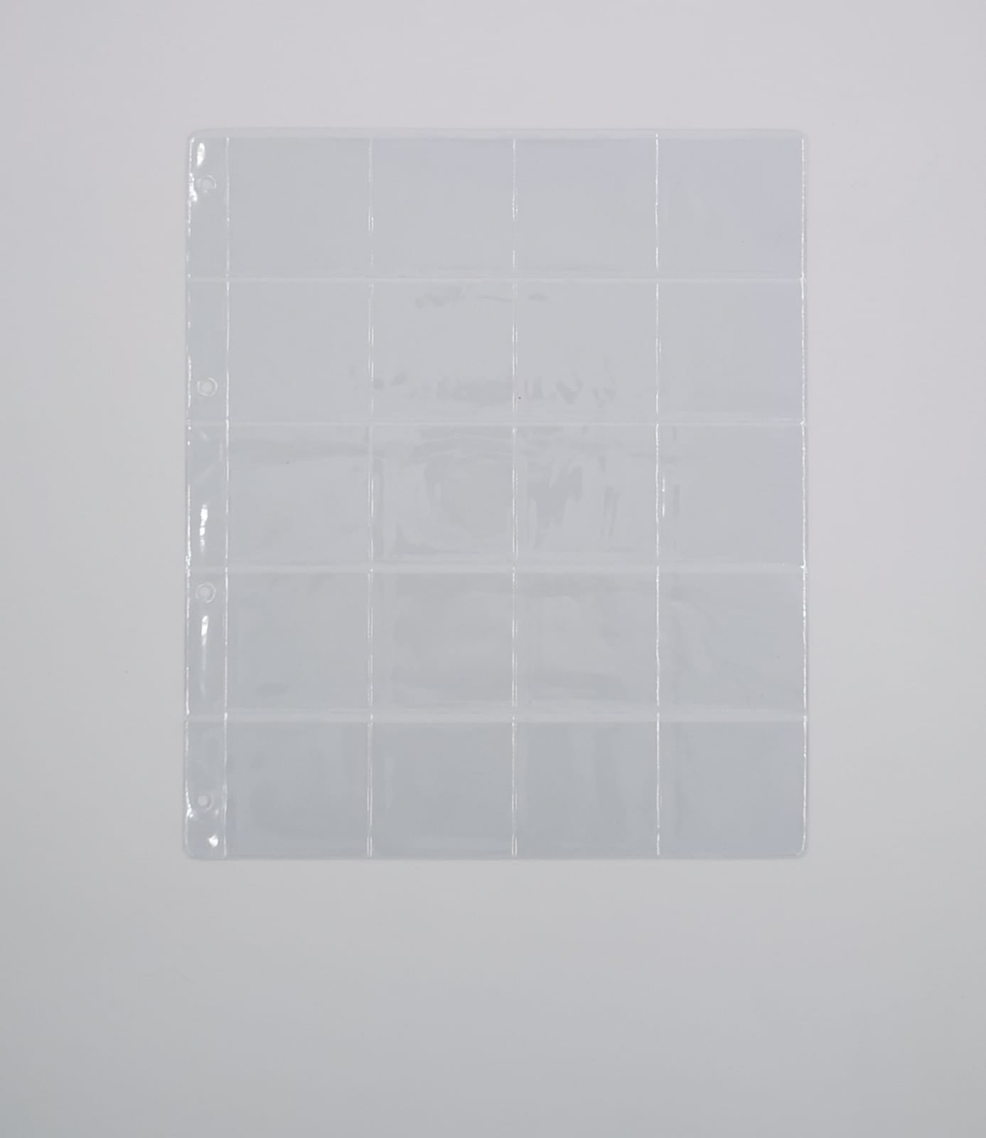 ART. FMGO20 - 10 FOGLI A 20 CASELLE PER INSERIRE MONETE IN CARTONCINI OBLO'